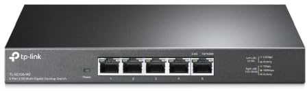 TP-Link TL-SG105-M2 | Switch di rete non gestito multi-Gigabit a 5 porte, splitter Ethernet | Larghezza di banda 2,5 G | Plug & Play | Montaggio desktop/parete | Design in metallo senza ventola |