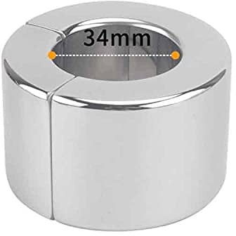 SeLgurFos Hoden Hodensack Anhänger Ball, Heavy Duty Starke Magnetische Edelstahl Kugel Gewicht Hodensack Bahre Penis Cock Ring Verzögerung Ejakulation Männliches Sexspielzeug (A5-40mm)