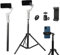 PellKing 2in1 Tripod Extension Rod 59in Adjustable Selfie Stick with Phone Clip for DJI OM4/Osmo Mobile 3 2/Feiyu Zhiyun and More Hand Held Gimbal Stabilizer Accessories