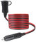 Vehicle Cigarette Lighter Extension Cord - 24FT / 7.2m Male Plug To Female Socket 16AWG Fused Extension Cable With Led Lights 12V 24V Auto Power For Car Tire Inflator Cleaner, Air Compressor Pump