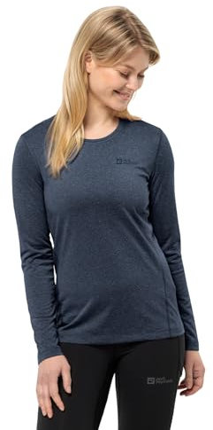 Jack Wolfskin Damen Sky Thermal L/S W Wander-Shirt, Night Blue, XXL