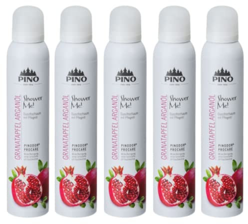 Pino Shower Me Duschschaum Granatapfel Argan?l 5 x 200 ml