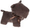 MIJOMA Türstopper Türpuffer Türsack aus Stoff Plüsch, 1kg schwer gefüllt, Lustiges Hingucker-Design für eine stilvolle Dekoration (Hund - braun)