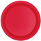 Trimming Shop Platos de Postre Redondos Resistentes de 7 Pulgadas, Platos de Color Rojo rubí de 18 cm, Paquete de 20de Papel temática de Colores