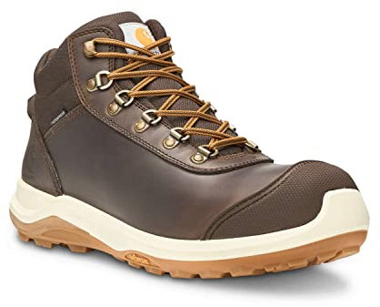 Carhartt Wylie Rugged Flex Waterproof S3 Safety Boot, Stivali da Costruzione Uomo, Marrone Scuro, 37 EU
