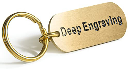 Personalised Keyring | Gift Name Keychains for Father and Men | Made of Leather or Deep Engraved Brass