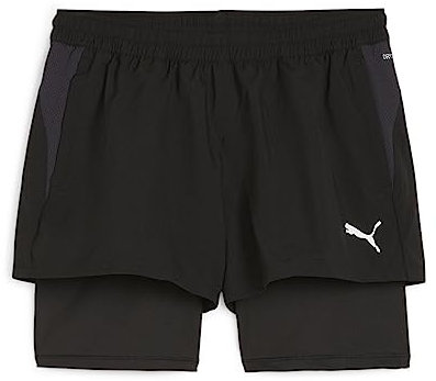 PUMA Damen Teamgoal 2in1 Gewebte Shorts, Puma Black-puma White, XS EU