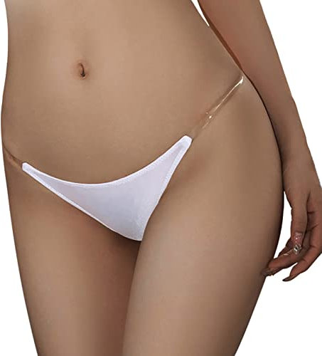 Asija Damen Tanga-Unterwäsche Baumwolle Damen Slip Tanga, Sexy Frauen Unterhose Strasssteine, Tanga mit Glitzer, Höschen, Kristall Dessous, Strass Pailletten Unterwäsche,Fitness Gym Tanga Damen