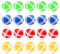 20 Stück Klettball, Kinder Darts Erstaz Bälle, Wurf Spiel Scheibe Ersatzbälle, für Drinnen Draußen Kinder Erwachsene Party Klett Klettspiel
