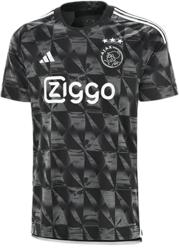 adidas Ajax 23/24 Drittes Fußballtrikot für Herren – Celebrating The Beautiful Game's Finest Producers of Football Talent, Aeroready, Schwarz, M