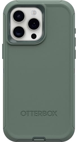 OtterBox Schutzhülle für iPhone 15 Pro Max (nur) Defender Series – Forest Ranger (grün), bildschirmlos, robust und langlebig, mit Portschutz, inklusive Holster-Clip-Ständer