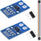 Youmile 2 Stück Hall-Stromsensor,Hall-Stromsensormodul ACS724 50A Bereich AC/DC Hall-Effekt-Stromsensor mit Dupont-Kabel zur Strommessung