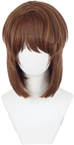 Anime Haibara Ai Cosplay Perücke, Anita Hailey Perücke, Damen Braun Kurzhaar Perücken, Für Halloween Kostüm Party, Anime Show, Cosplay Event Mit Kostenloser Perücke Cap