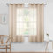 MIULEE Tende Trasparenti in Voile Con Occhielli Morbidi Finestre per Camera da Letto e per Salotto Eleganti Soggiorno 2 Pannelli 140x122cm Cachi Chiaro