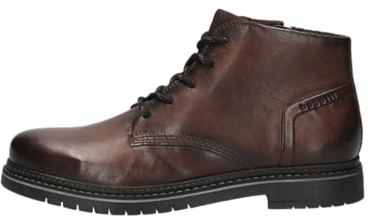 bugatti Herren Schnürstiefel, Männer Stiefel,schnürboots,halbstiefel,schnürung,Boots,Winterstiefel,Winterschuhe,Dunkelbraun (6100),43 EU / 8.5 UK