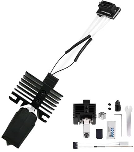 HzdaDeve Hotend per Bambu Lab P1P P1S testina di stampa 24 V 48 W cartuccia di riscaldamento ceramica termistore rimovibile 0,4 mm ugello in acciaio temprato ad alta temperatura sensore riscaldamento