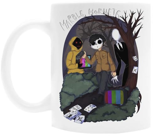 Oldrytee Marble Hornets Keramikbecher Trinkbecher Weiß