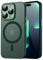 ORDA Magnetic for iPhone 13 Pro Max Case for iPhone 13 Pro Max case with Anti-Fingerprint Protective Cover Frosted Translucent Magnetic for 6.7 inch - Green