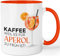 Aperol Tasse mit Spruch - Kaffee weil es für Aperol zu früh ist - lustige Bürotasse Abschiedgeschenk Kollegin Tasse für Lieblingskollegin - beidseitig bedruckte Kaffeetasse