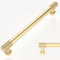 Amerdeco 10 Pièces Poignee de Meuble Doré Cuisine Entraxe 160mm Poignées pour Placards Poignet de Porte Cuisine UK0070