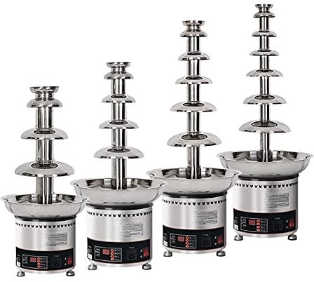 SGeneE Chocolate Fondue Fountain for Party, Melting Chocolate Waterfall Machine with Warming Function Works 12Hours Continuously 4/5/6/7 Tiers Commercial Use,7 Tier