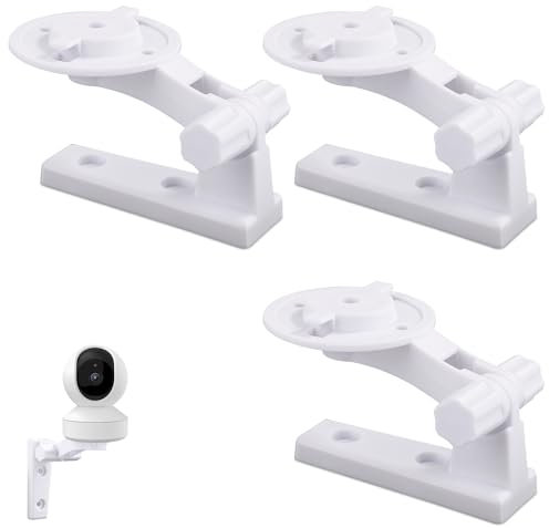 3pcs Camera Wall Mount Compatible with Mercury TPLINK, Adjustable Ceiling Camera Mount White Camera Wall Mounting Bracket Cam Accessories for Reolink E1 / E1 Pro
