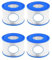 YIKRAOS Cartouche filtrante de Piscine de Type D Compatible avec Summer Hot Tub Waves SFS-600 SFS-350 RP-350 RP-400, RP-600, RX-600 Taille de Remplacement(Silver)