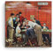 GOORAL Norman Rockwell Malerwerk im Juryzimmer, Poster, Kunstdruck, Wandfoto, Farbe, hängendes Bild, Familienschlafzimmer, Dekoration, 30 x 30 cm
