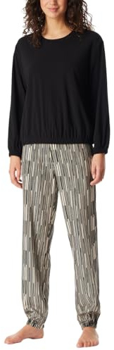 Schiesser Damen Langer Schlafanzug Pyjama Lang - 183066