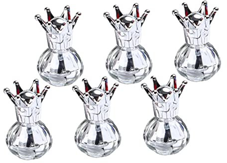 FOMIYES 6pcs Elegant Glass Nail Polish Bottles Empty Containers for Gel Polish Nail Storage Supplies