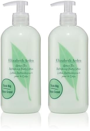 Elizabeth Arden - Green Tea, erfrischende Körperlotion mit Grüntee-Extrakt-Duft, Feuchtigkeitsspendend und regenerierend, belebt die Sinne, seidig glatte Haut - 500 ml (Packung mit 2)