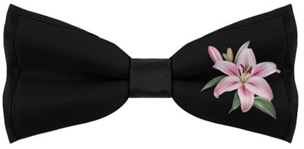 Nœud papillon classique à fleurs de lys pour homme, ajustable, à clip, pour tenue de soirée, pour mariage d'affaires