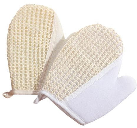 FOMIYES 2pièces Gants De Bain Sisal Pour Gommage Corporel Et Exfoliation Gants De Nettoyage Étanches Pour Garçon Fille Accessoires De