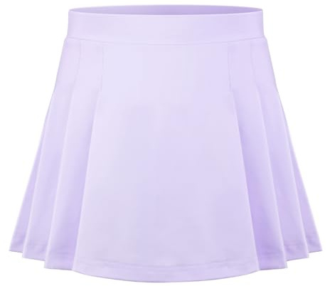 Tennisrock Mädchen Sportrock Kinder mit Hose Taschen Faltenrock Golf Skorts | 4–15 Jahre