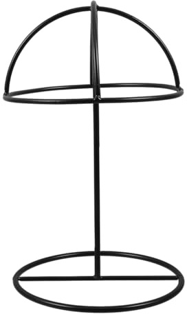 JECOMPRIS Metall Huthalter Für Tisch Desktop Stabiler Und Kompakter Hutständer Zur Präsentation Und Aufbewahrung Von Mützen Geeignet Für Zuhause Und Geschäft Schwarz 10.24X6.30X6.30In