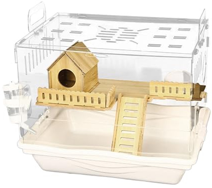 Clear Hamster Cage, Hamster Cage Haustierbeobachtung Transparenter Käfig