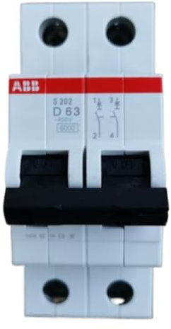 Disjoncteur miniature S202-D63 2P 63A 1 pièce