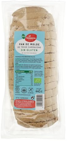 El Granero Integral - Pan de Molde con Trigo Sarraceno Sin Gluten BIO 445 g