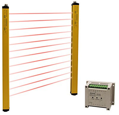 CGOLDENWALL Sicherheitslicht-Vorhang-Sensor, Sicherheitsgitter, Stanzmaschine, Schutz & Balken: 26 cm, Sensor-Höhe: 1080 mm