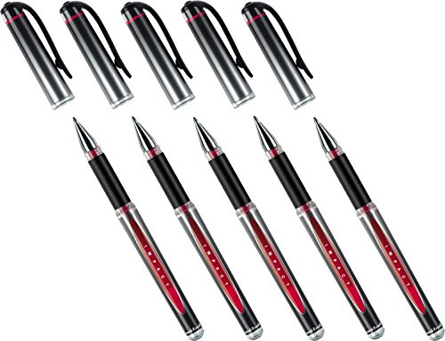 Faber-Castell Gelschreiber Uni-Ball Impact UM-153S (5 Stück, rot)