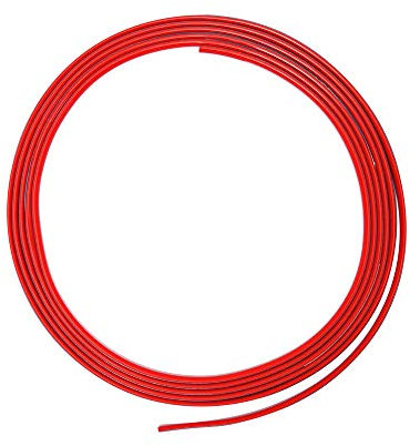 4R Quattroerre.it 19976 Mini Perfil Trim Adhesivo para Coche Rojo, 1,5 mm x 3 mt