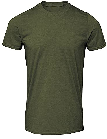 Gildan Mens Soft Style Ringspun T Shirt (4XL) (Military Green)