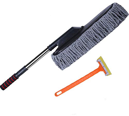 HUIQC Kit de Plumero de Coche, Juego de 2, Mejor Uso Exterior o Interior de Plumero multipropósito de Microfibra Extensible (Color : D)