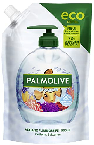 Palmolive Seife Aquarium Nachfüllpackung 500ml - flüssige Handseife zur sanften Reinigung der Hände