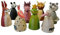 Hochwertige Zaunhocker im Sparset – Pfostenhocker/Zaunfigur Metall – Gartendekoration Zaungucker – Deko Tierfiguren/Gartenfiguren (Bauernhoftiere - 8er Set)