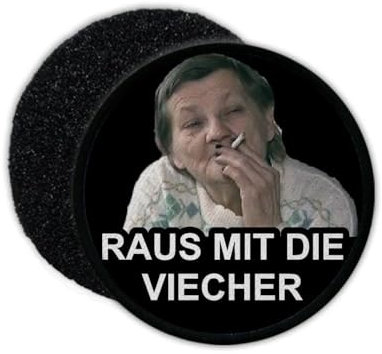 Copytec Patch Raus mit die Viecher Meme Fun Aufnäher#35877