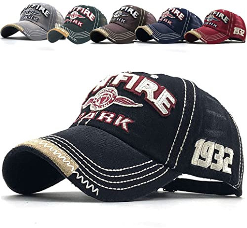 CheChury Distressed Basecap Unisex Retro Baseball Kappe Einstellbare Freizeit Mütze Baseballmütze Hip Hop Outdoor Hut für Männer und Frauen