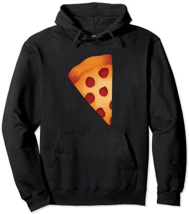 Pepperoni Pizza rebanada de queso cubierto para los amantes de la comida Sudadera con Capucha