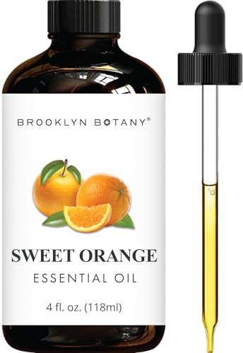 Brooklyn Botany Sweet Orange Essential Oil - Huge 4 Fl Oz