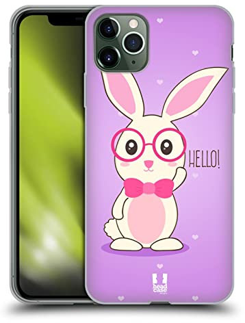 Head Case Designs Intelectual Conejita de Sofie Caso Funda de Gel Suave Compatible con Apple iPhone 11 Pro MAX